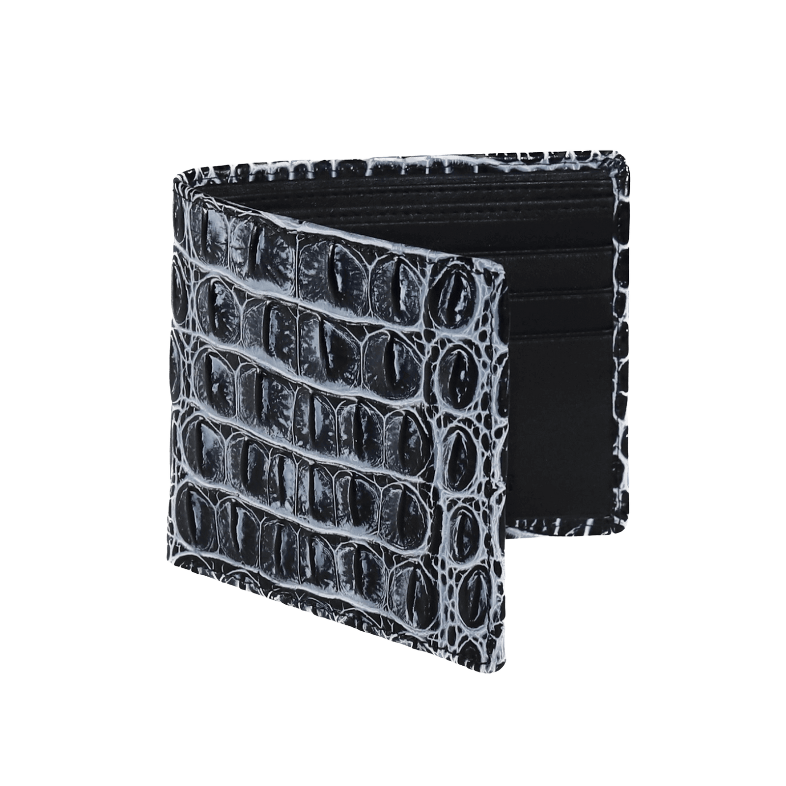 Shadow Mock Croc Leather Wallet | Wallet | Roger Ximenez