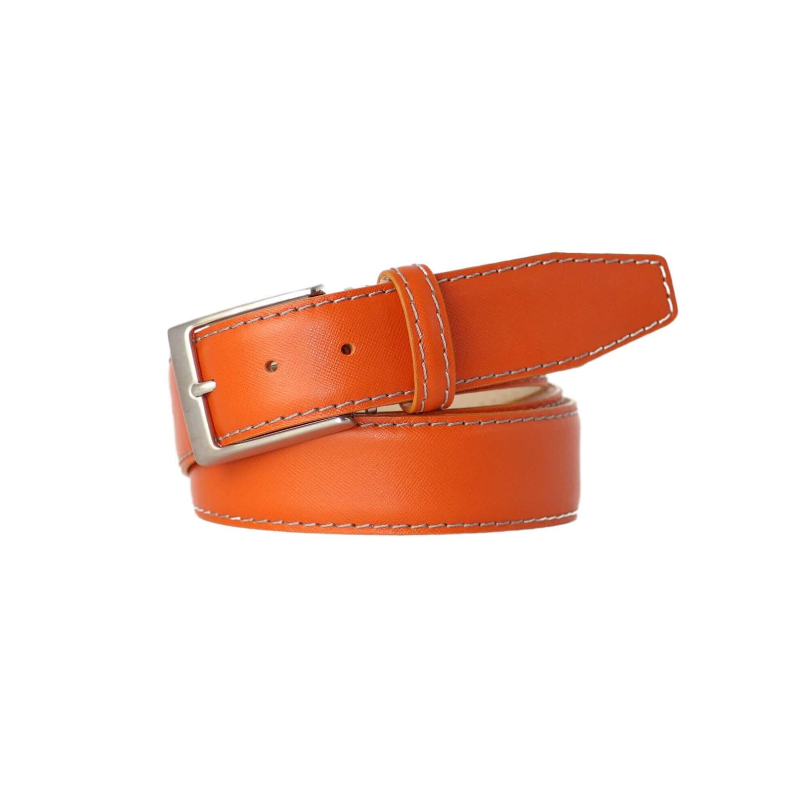 Orange Leather Belts