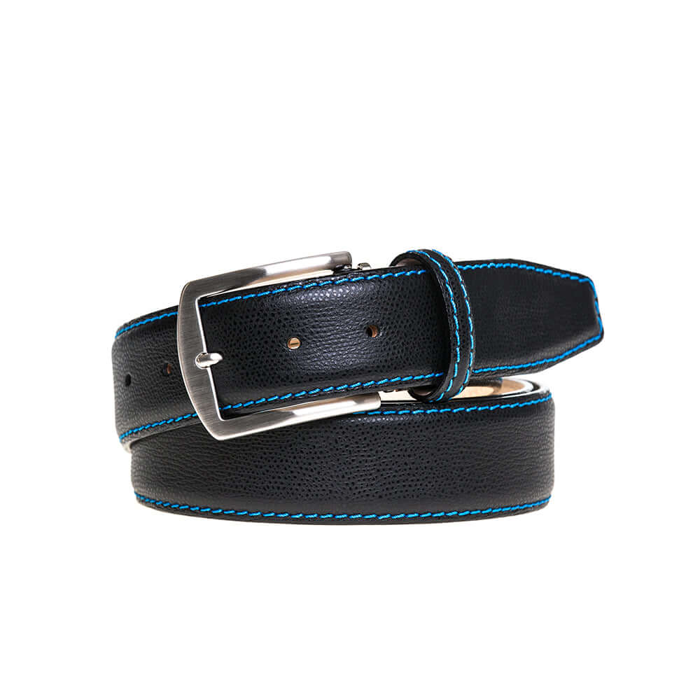 Luxury Italian Calf Belt | Roger Ximenez | Italian Pebble Grain | Roger Ximenez