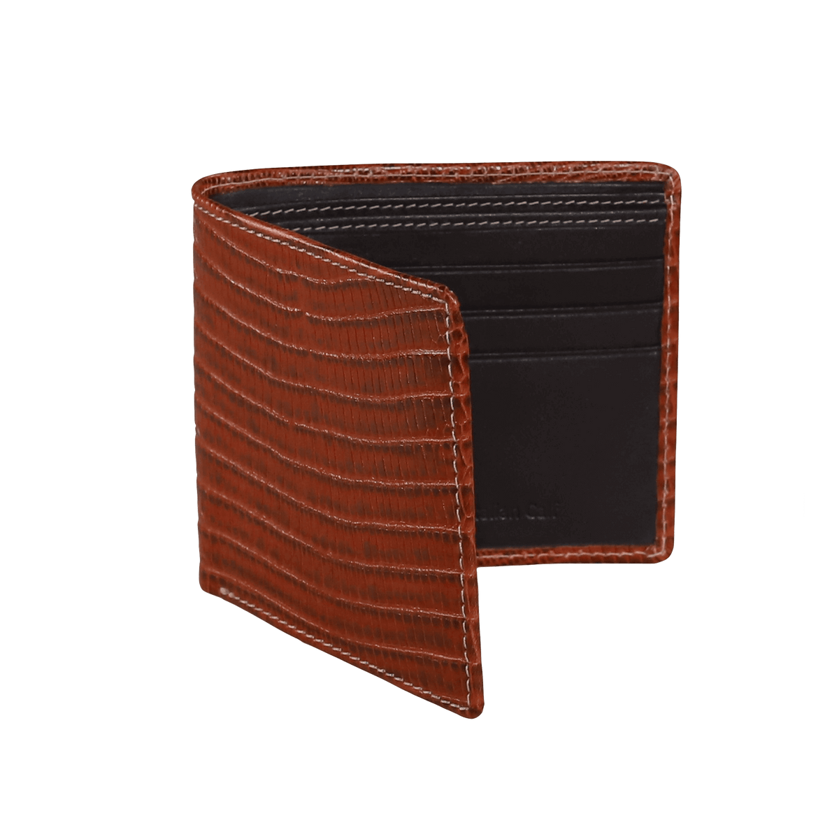 Brown Mock Lizard Leather Wallet | Mens Leather Goods | Roger Ximenez | Wallet | Roger Ximenez