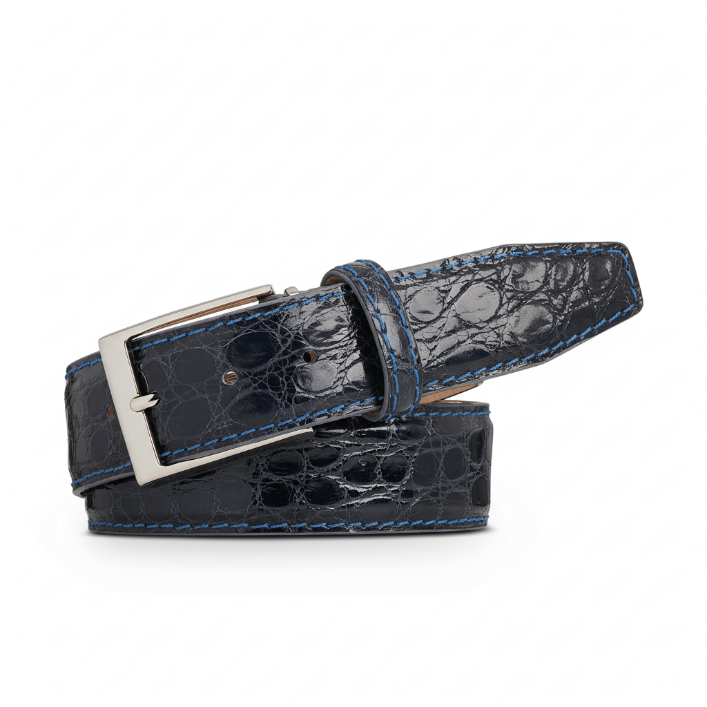 Gray Crocodile Leather Belt | Roger Ximenez | Crocodile | Roger Ximenez