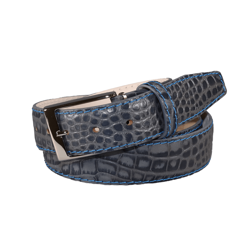 Mock Gator Leather Belt | Men Belts | Roger Ximenez