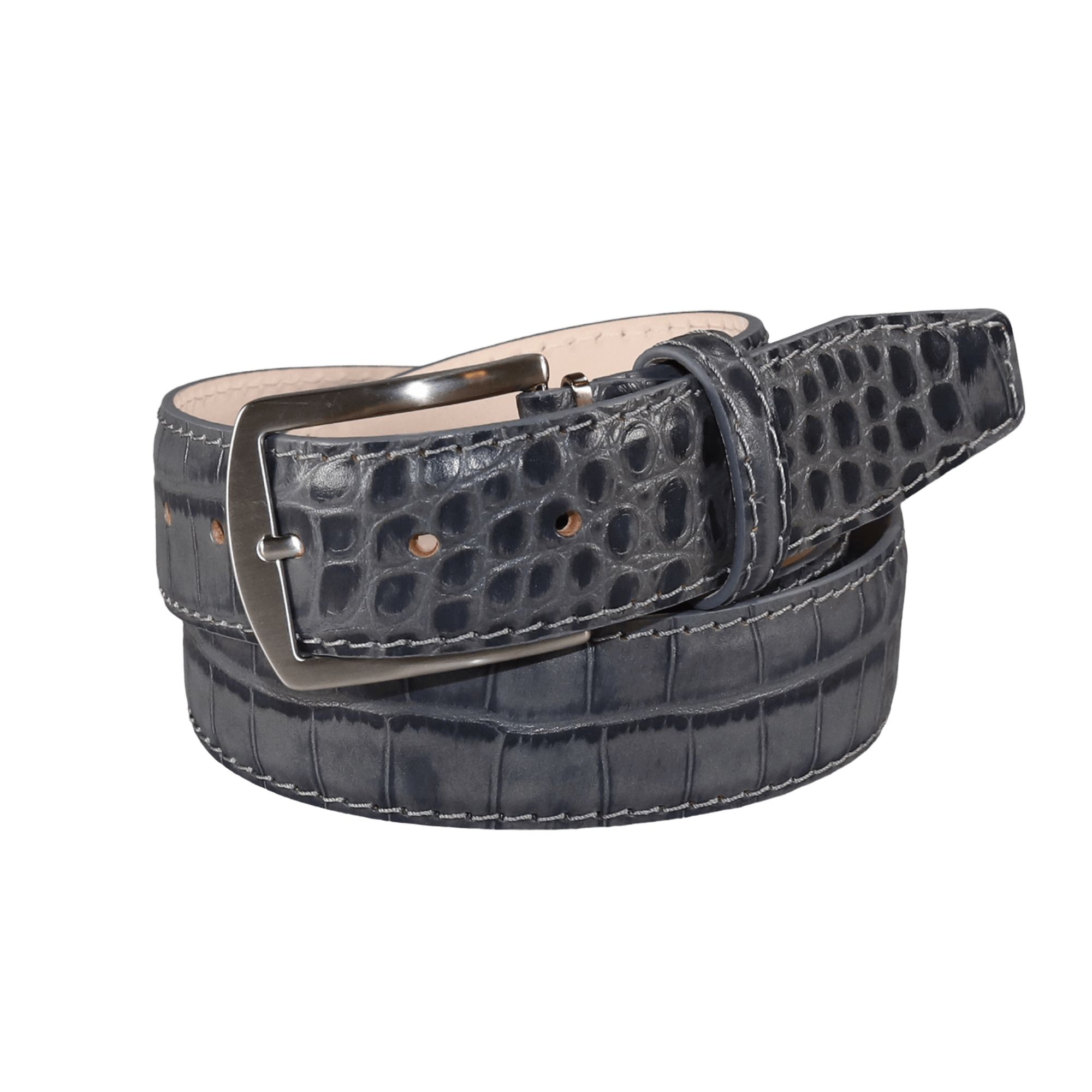 Mock Gator Leather Belt Men Belts Roger Ximenez