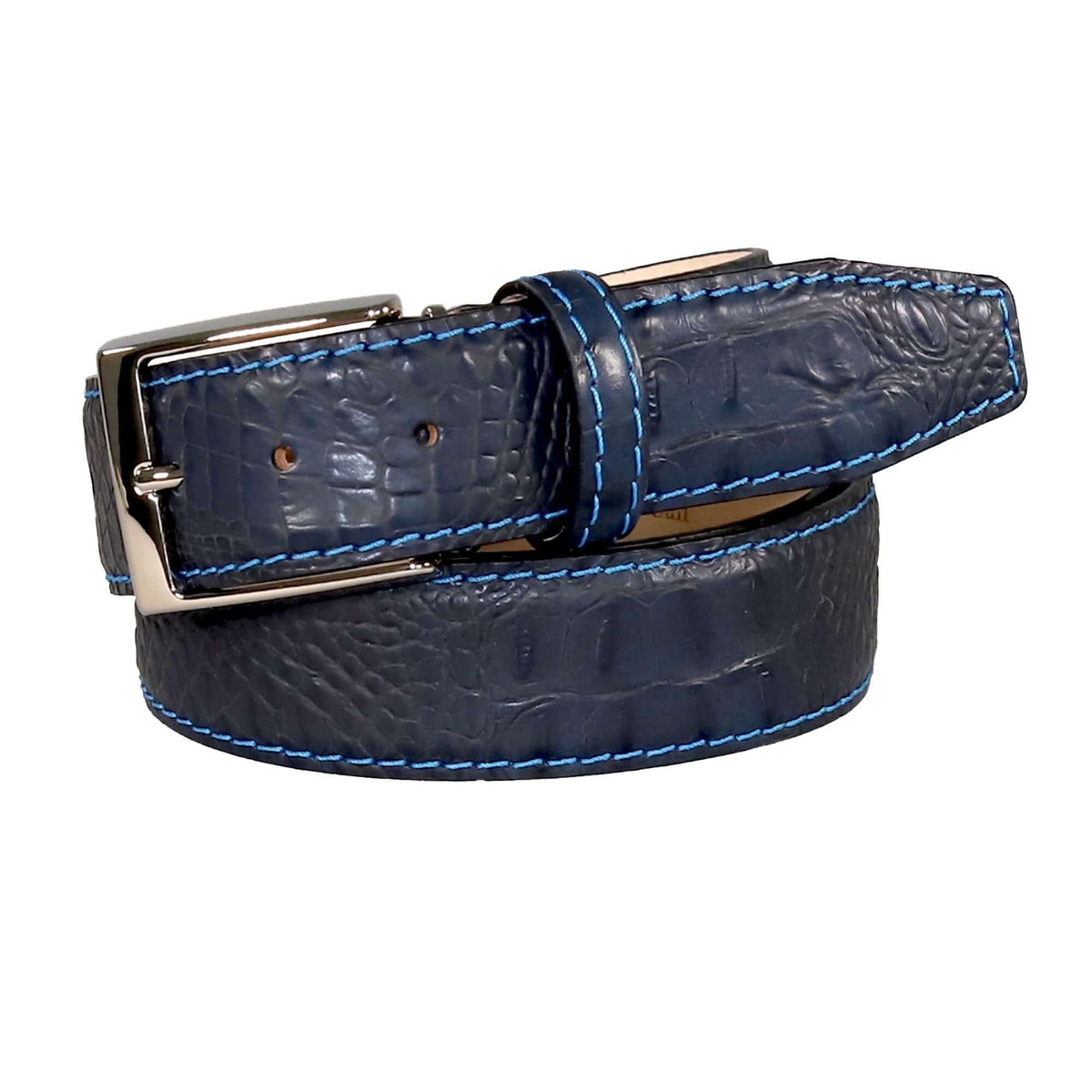 Inkstone Mock Crocodile Leather Belt | Mens Leather Goods  | Mock Croc | Roger Ximenez