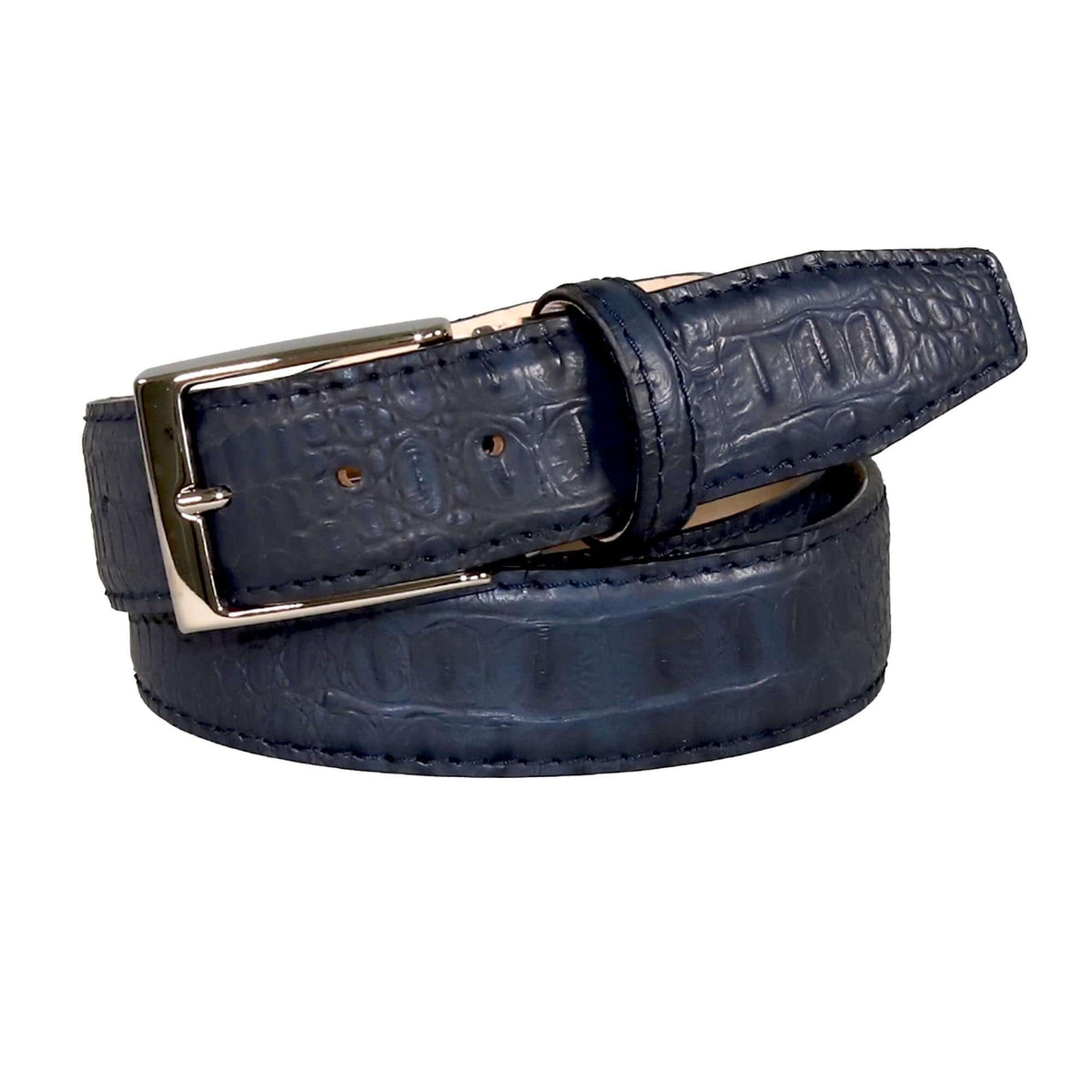 Inkstone Mock Crocodile Leather Belt | Mens Leather Goods  | Mock Croc | Roger Ximenez