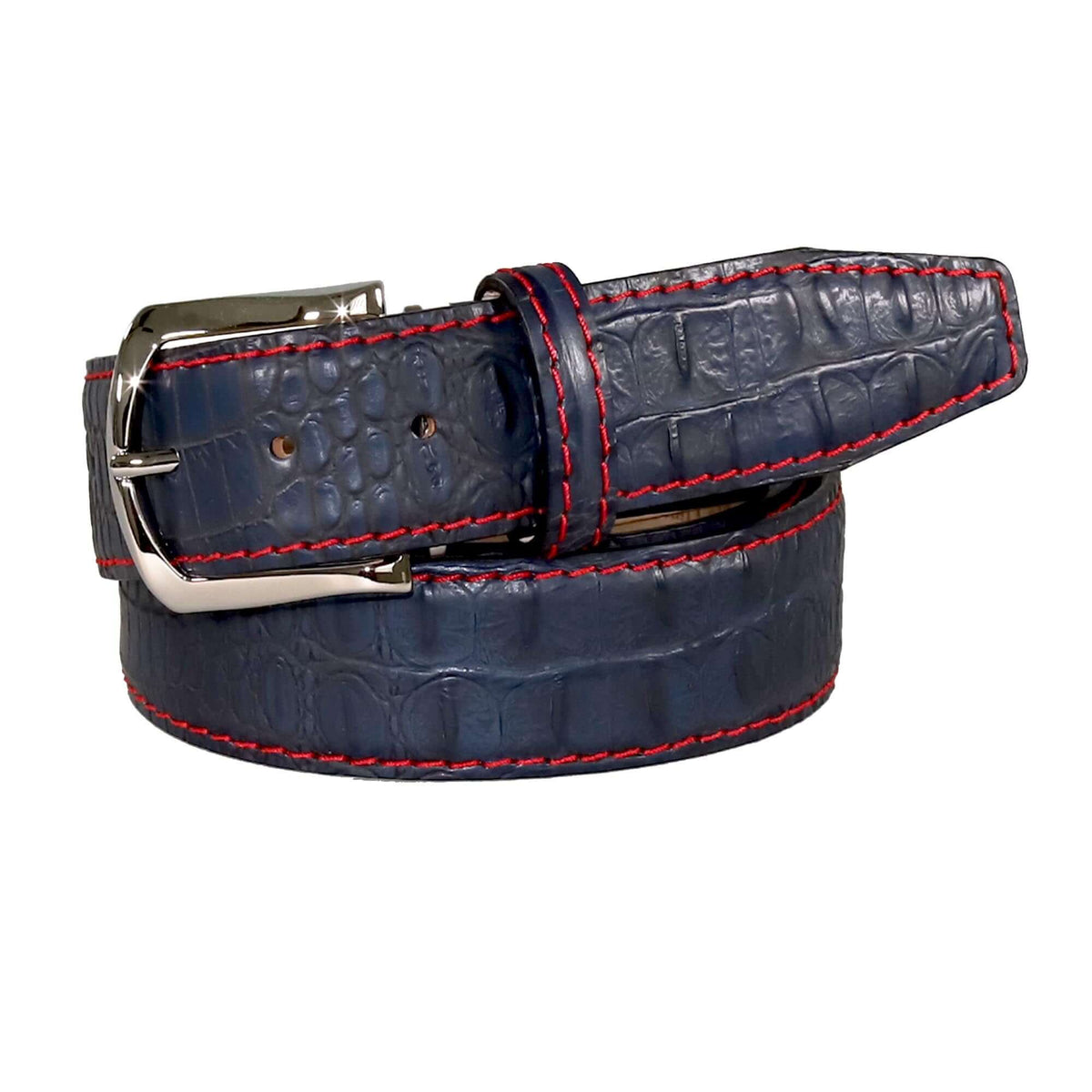Inkstone Mock Crocodile Leather Belt | Mens Leather Goods  | Mock Croc | Roger Ximenez