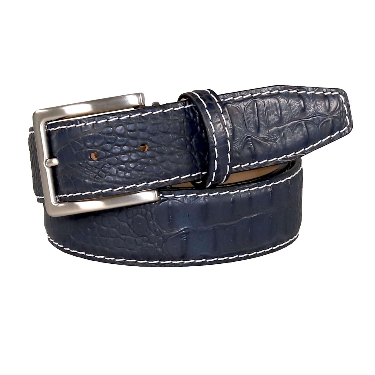 Inkstone Mock Crocodile Leather Belt | Mens Leather Goods  | Mock Croc | Roger Ximenez