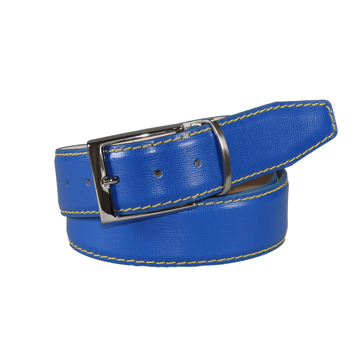 Levi Blue Italian Calf Leather Belt Levi Blue Italian Calf Leather Belt