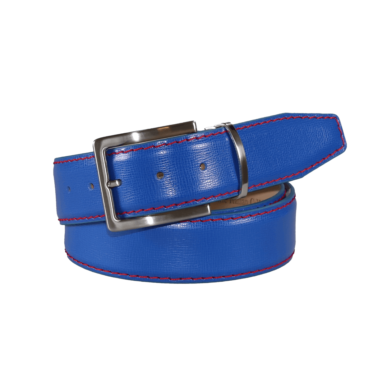 Levi Blue Italian Calf Leather Belt | Italian Calf | Roger Ximenez