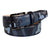 Navy Camo Leather Belt – Stylish Men's Belts | Roger Ximenez | Italian Calf | Roger Ximenez