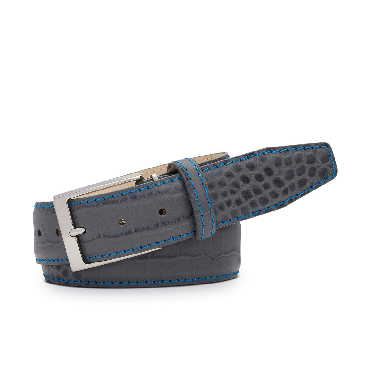 Mock Gator Leather Belt | Men Belts | Roger Ximenez | Mock Gator | Roger Ximenez