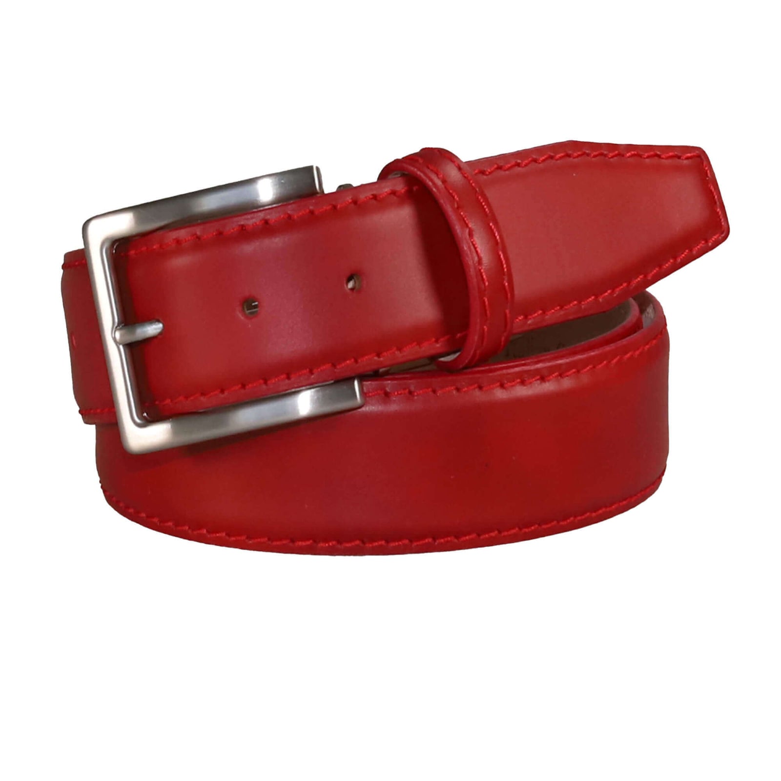 Luxury Red Italian Calf Leather Belt | Roger Ximenez | Italian Calf | Roger Ximenez