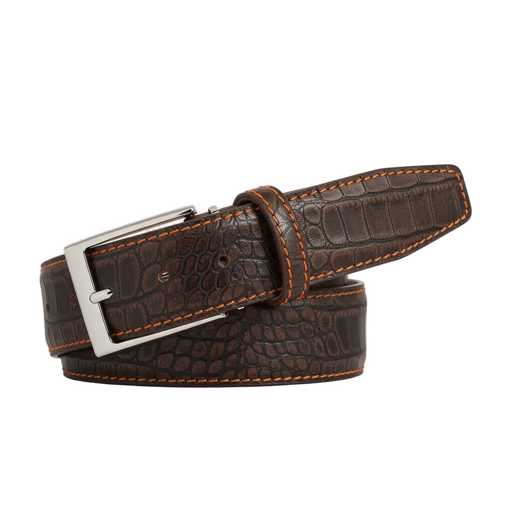 Sedona Mock Croc Leather Belt