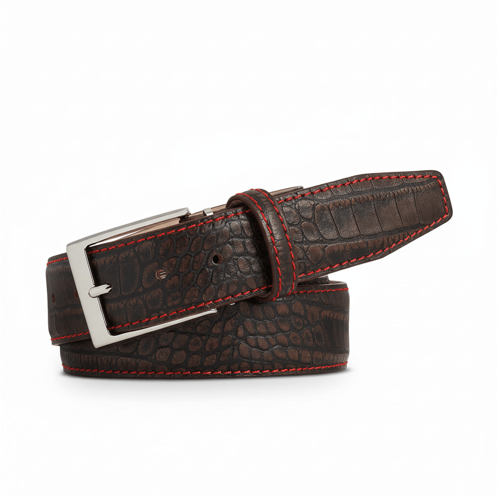 Sedona Mock Croc Leather Belt