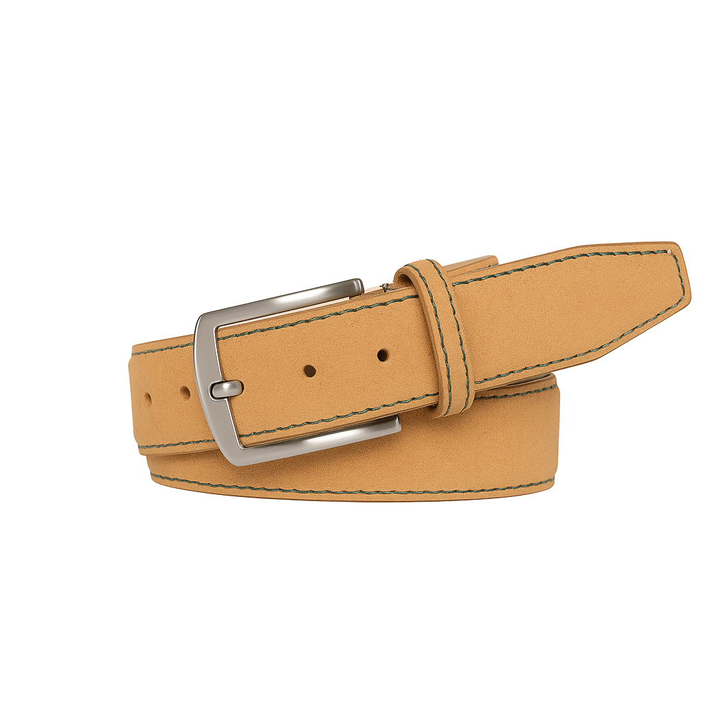 Toast Suede Leather Belt | Mens Designer Goods | Roger Ximenez
