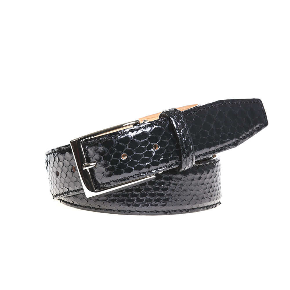 Snakeskin Belt Mens | Leather Belts | Roger Ximenez