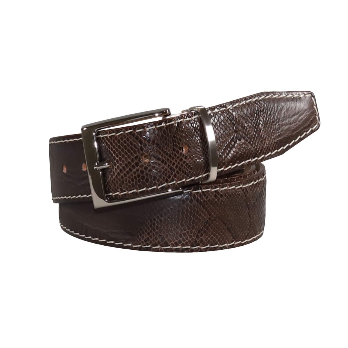 Brown Arizona Italian Smooth Calf Leather Belt