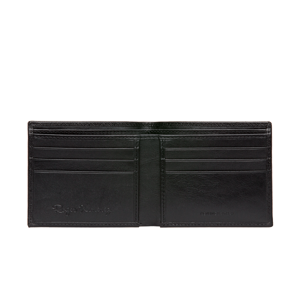 Black Saffiano Leather Wallet | Men's Leather Goods | Roger Ximenez