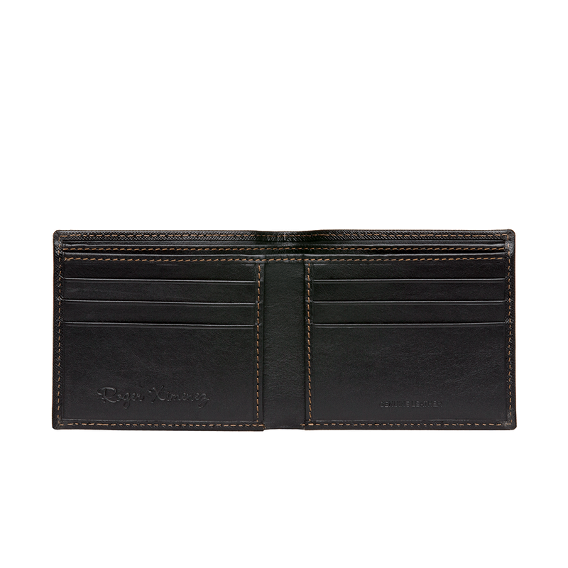 Black Saffiano Leather Wallet | Men's Leather Goods | Roger Ximenez ...