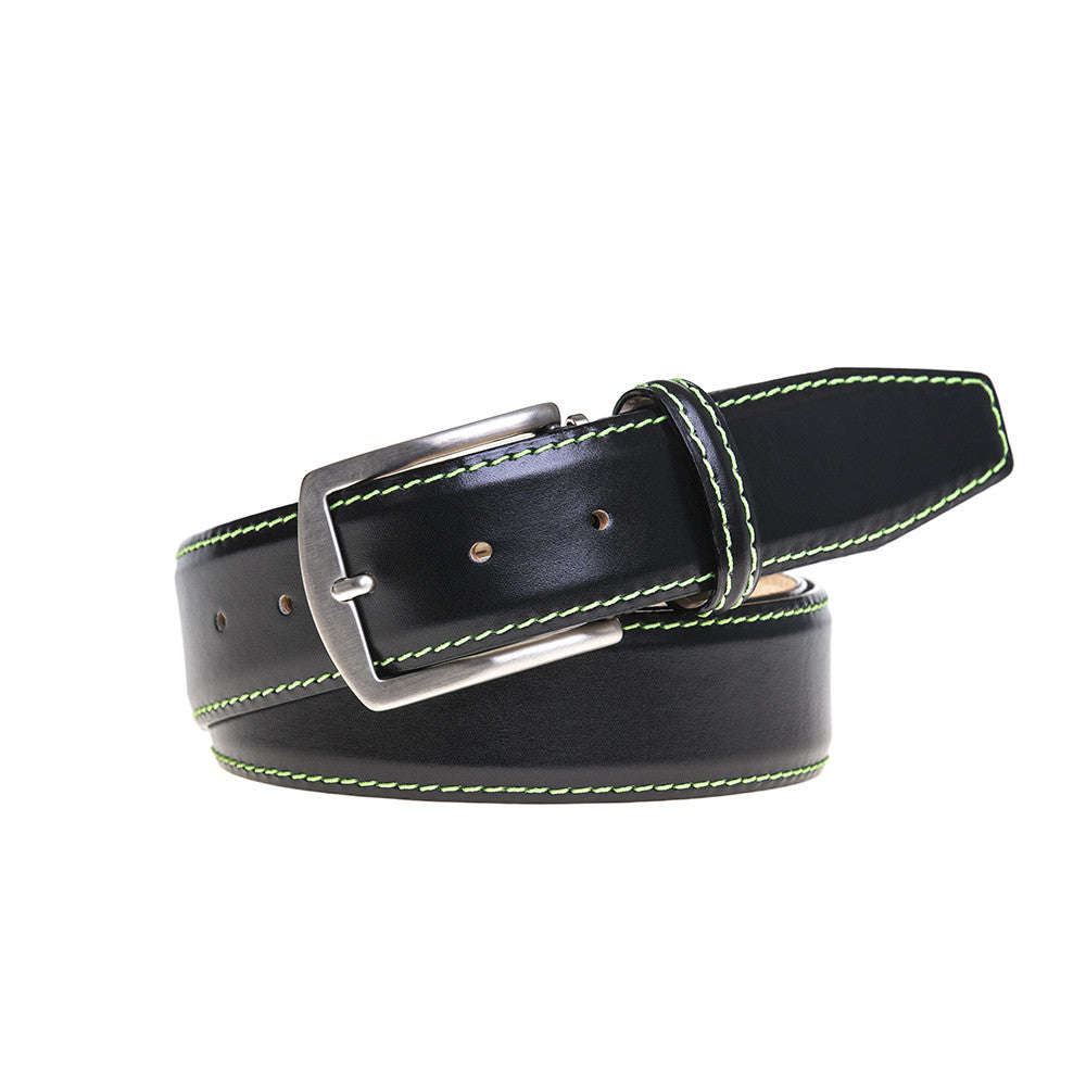 Black Italian Calf Leather Belt | Mens Fashion | Roger Ximenez