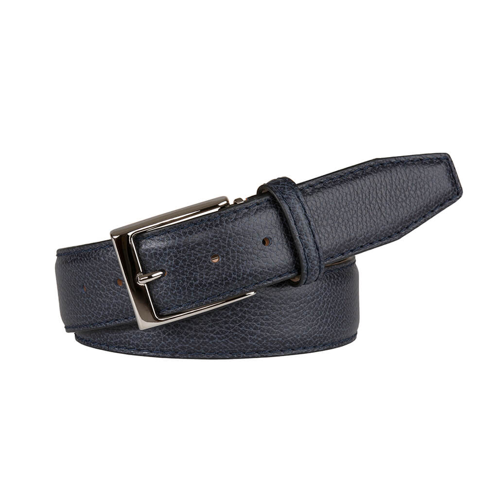 Manille Leather Belt - Bleu de Chauffe Belts for Men I Made in France