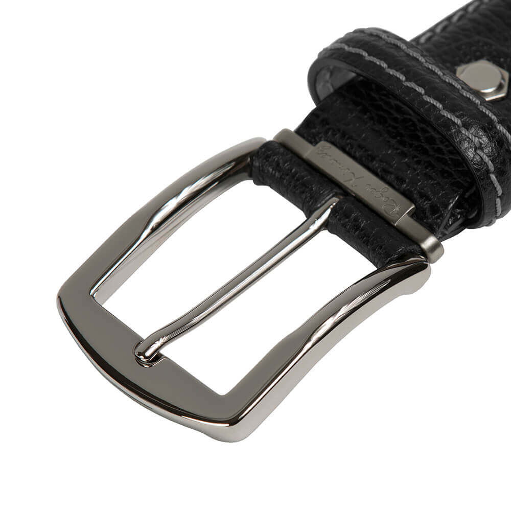 Belt Buckle with Nickel Finish and Slight Curves | 35mm Belt Buckles | Buckle | Roger Ximenez