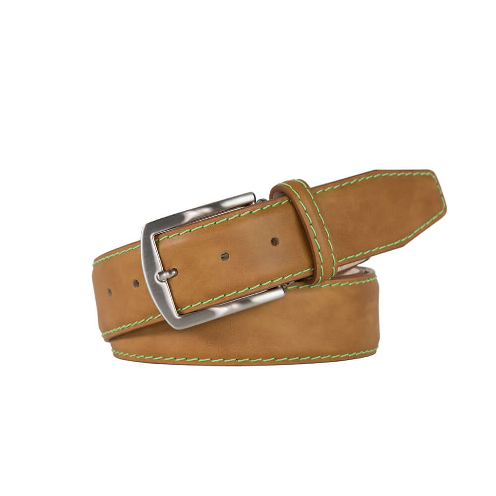 Caramel Italian Smooth Calf Belt | Italian Calf | Roger Ximenez