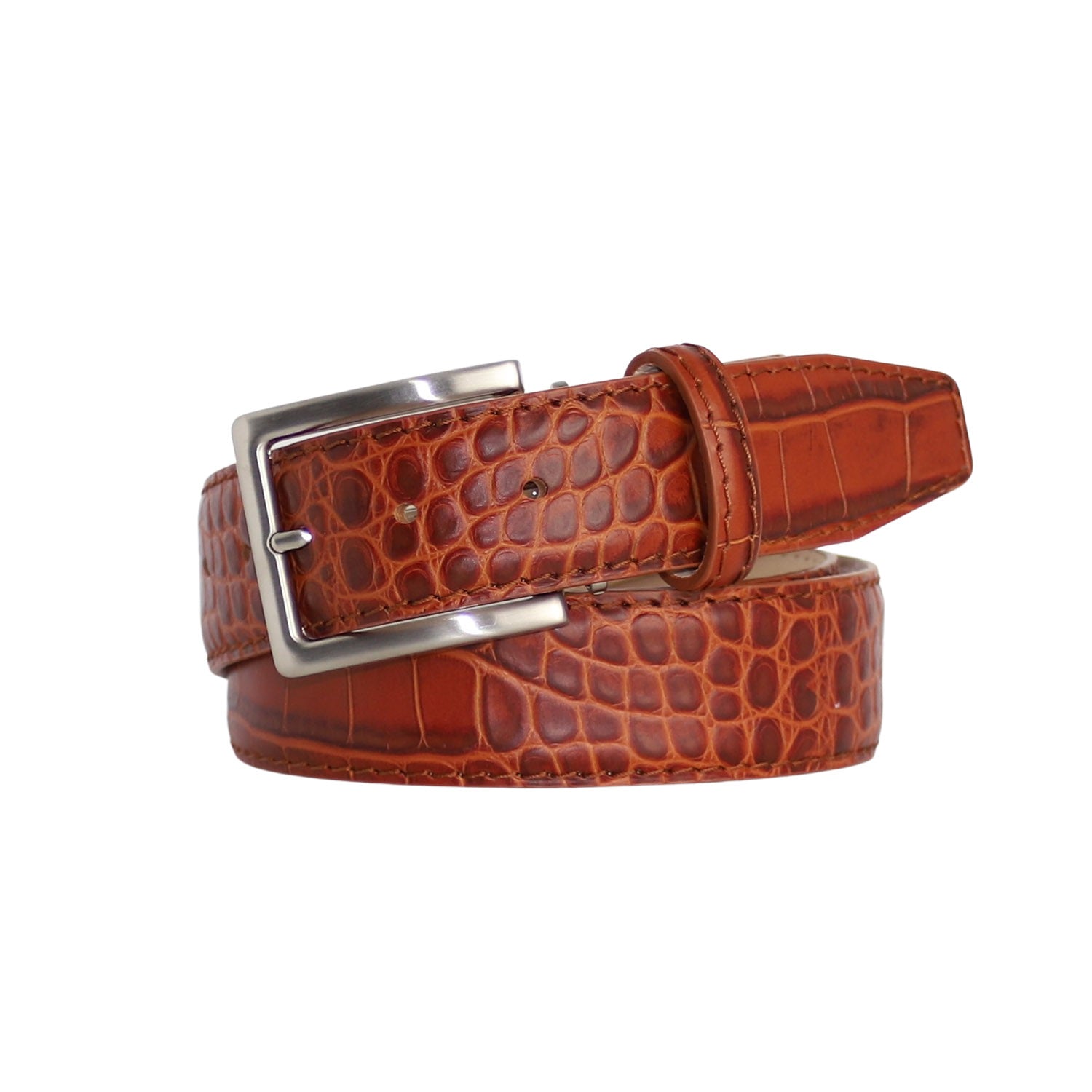 CognacMockCrocBeltcognacstitch
