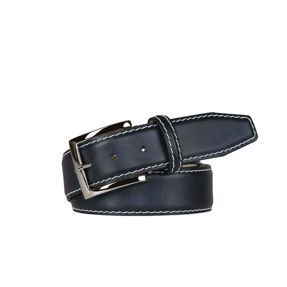 Ocean Surf Calf Leather Belt | Mens Bespoke Fashion | Roger Ximenex | Italian Calf | Roger Ximenez