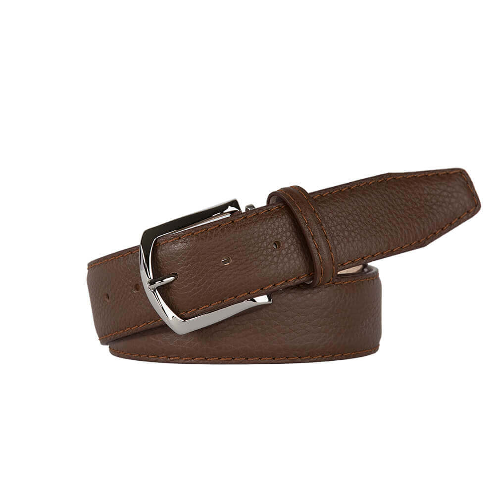 Italian leather belt mens top