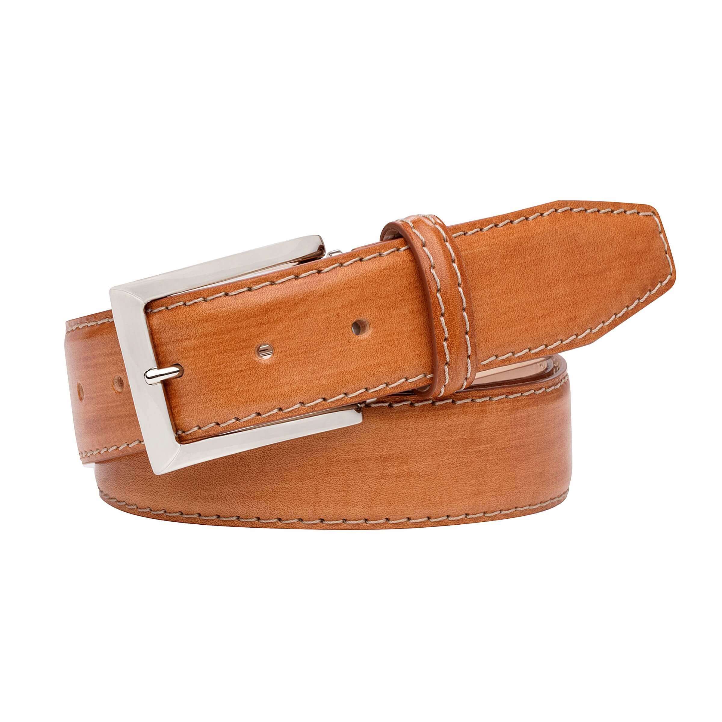 Luxe Vegan Leather Brown Vintage Style Belt Craft Natural Leather Belt, Handmade American Thick Belt  main image 3