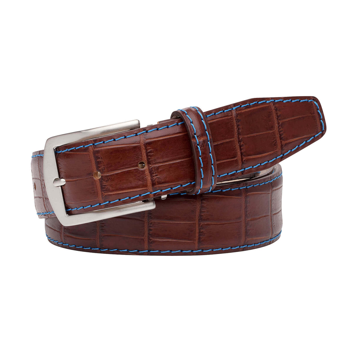 Rust Mock Gator Belt | Mock Gator | Roger Ximenez
