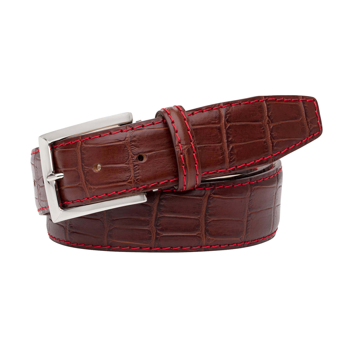Rust Mock Gator Belt | Mock Gator | Roger Ximenez