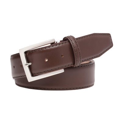 Brown Italian Calf Leather Belt | Mens Fashion | Roger Ximenez