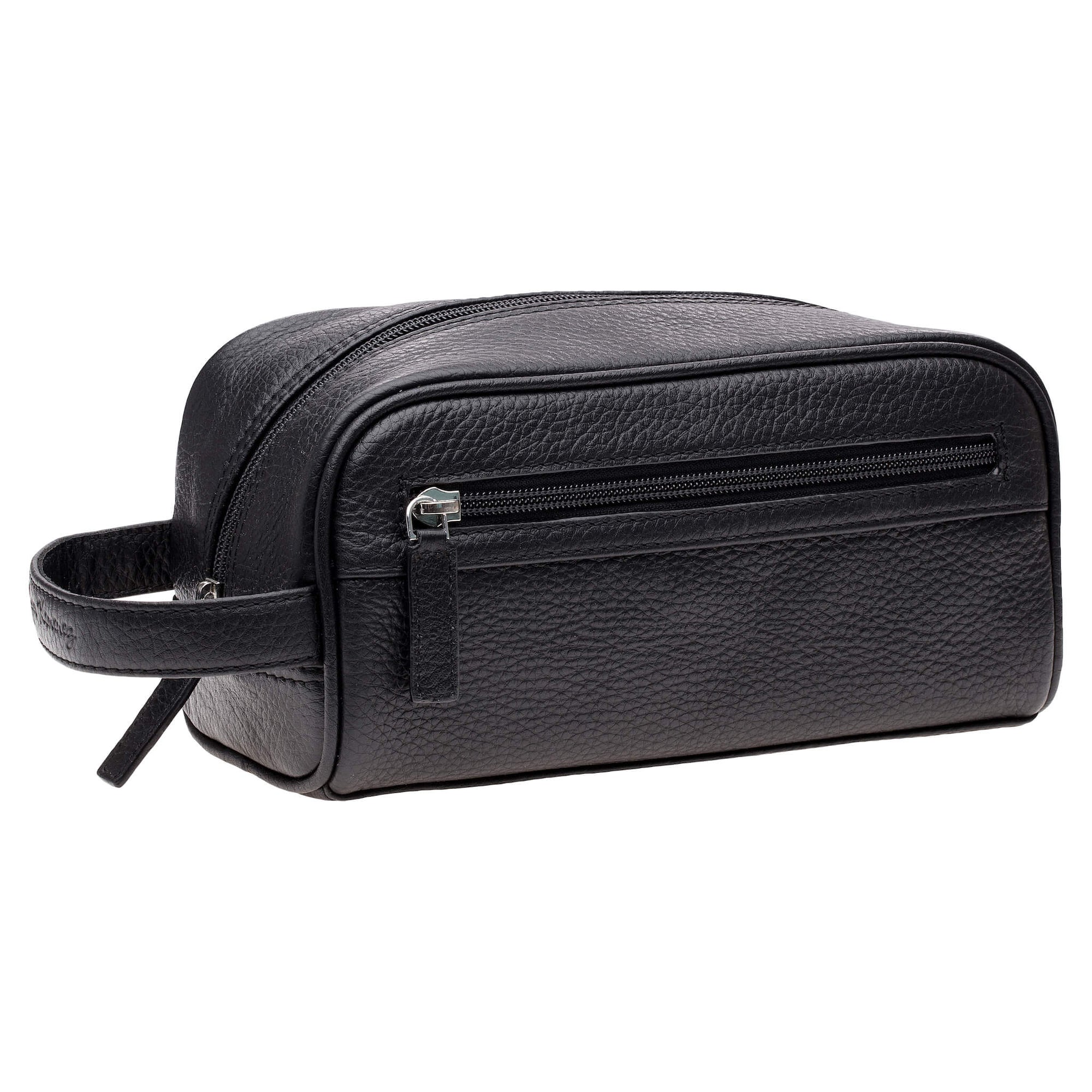Black Leather Toiletry Bag - Roger Ximenez: Bespoke Belts and Leather ...