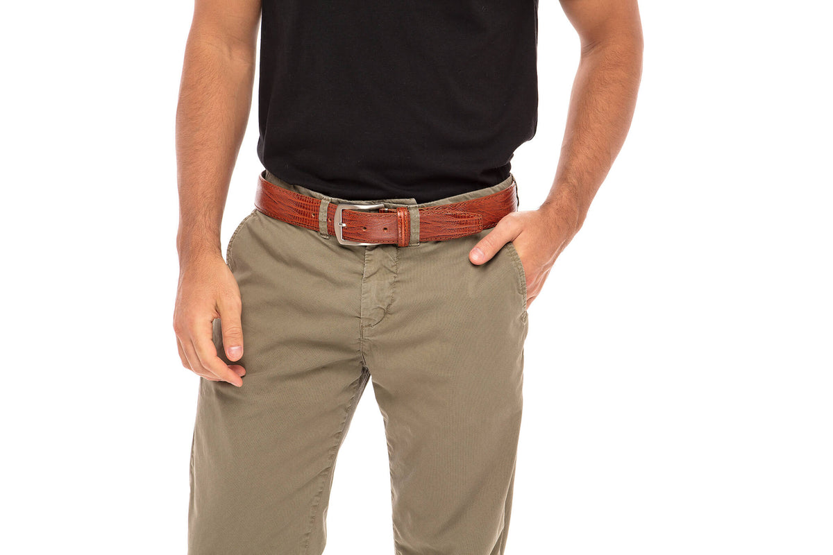 Mens lizard hotsell belts