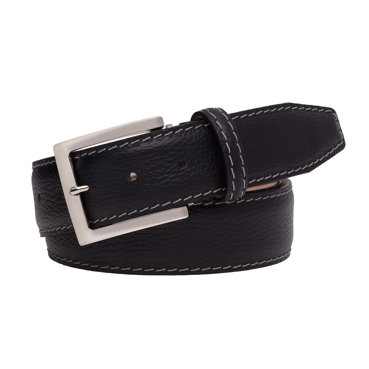 Italian Pebble Grain Belt | Men Belts | Roger Ximenez Italian Pebble Grain Belt | Men Belts | Roger Ximenez
