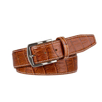 Saddle Mock Caiman Belt | Mens Leather Goods | Roger Ximenez