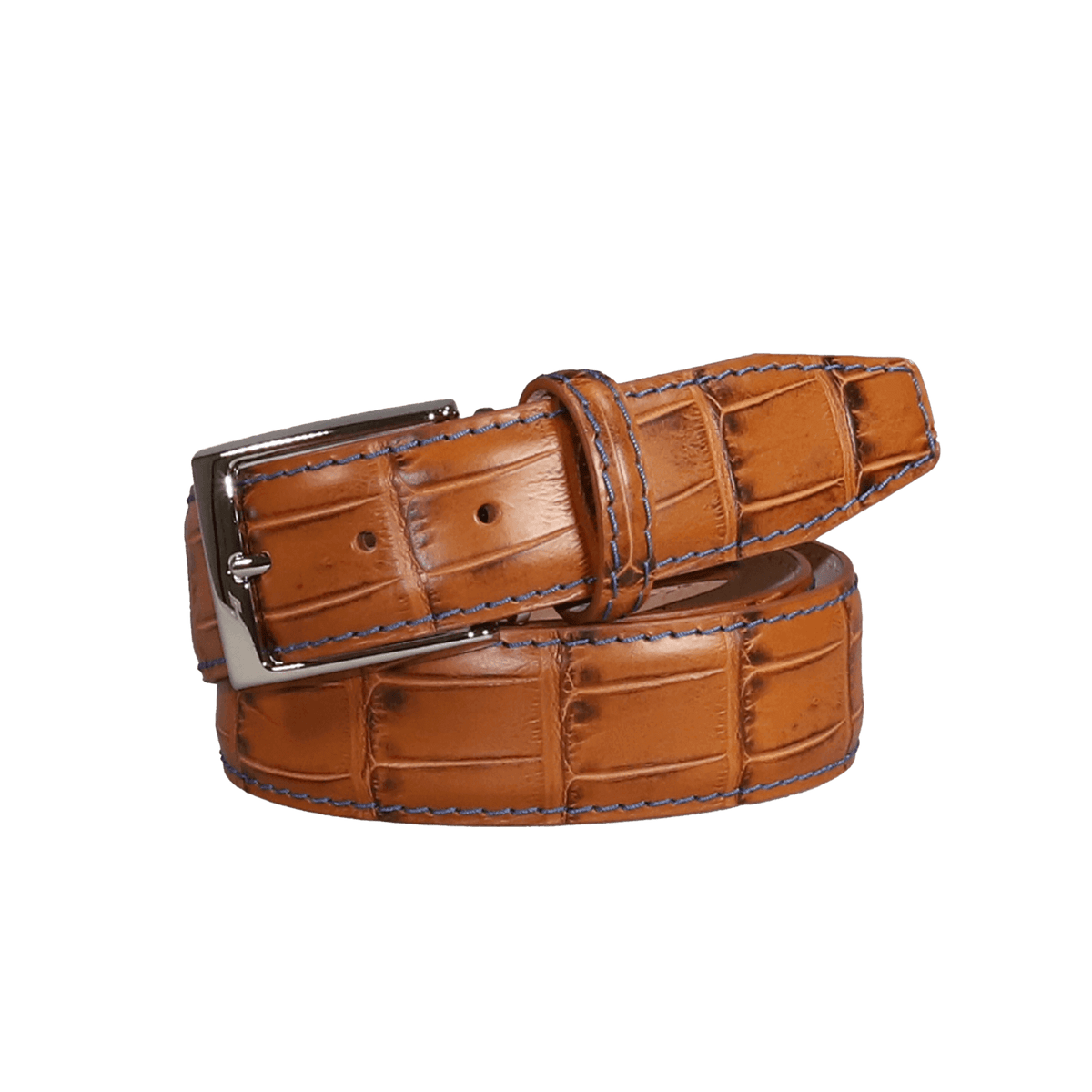 Genuine Original real alligator/crocodile leather Belt Mens width