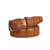 Whiskey Mock Crocodile Leather Belt | Mens Leather Goods | Mock Croc | Roger Ximenez