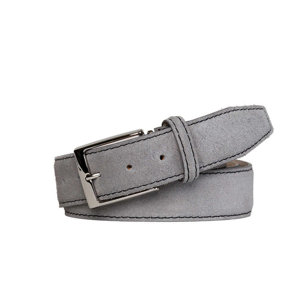 Gray 2025 suede belt