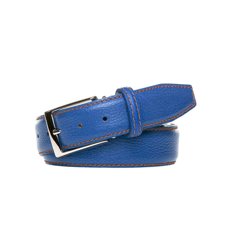 Blue Designer Belt Leather Belts Roger Ximenez Roger Ximenez