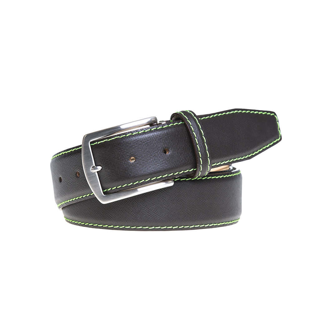 Custom Brown Saffiano Leather Belt | Leather Goods | Roger Ximenez | Saffiano | Roger Ximenez