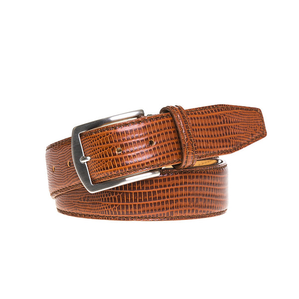 Cognac Genuine Lizard Belt main image 0
