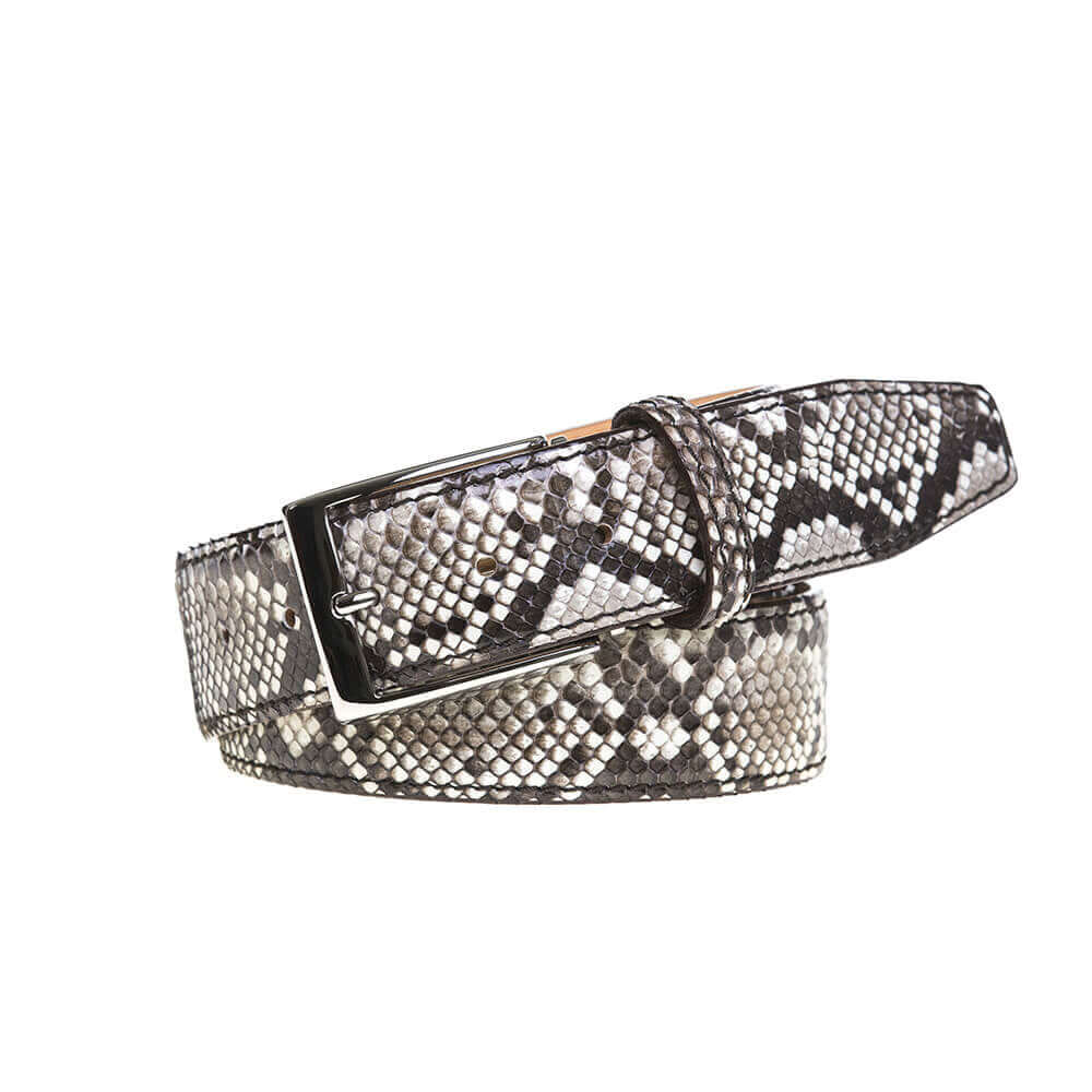 Natural Python Leather Belt | Mens Fashion | Roger Ximenez | Python Belt | Roger Ximenez