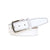 White Italian Pebble Grain Belt | Designer Belts | Roger Ximenez | Italian Pebble Grain | Roger Ximenez